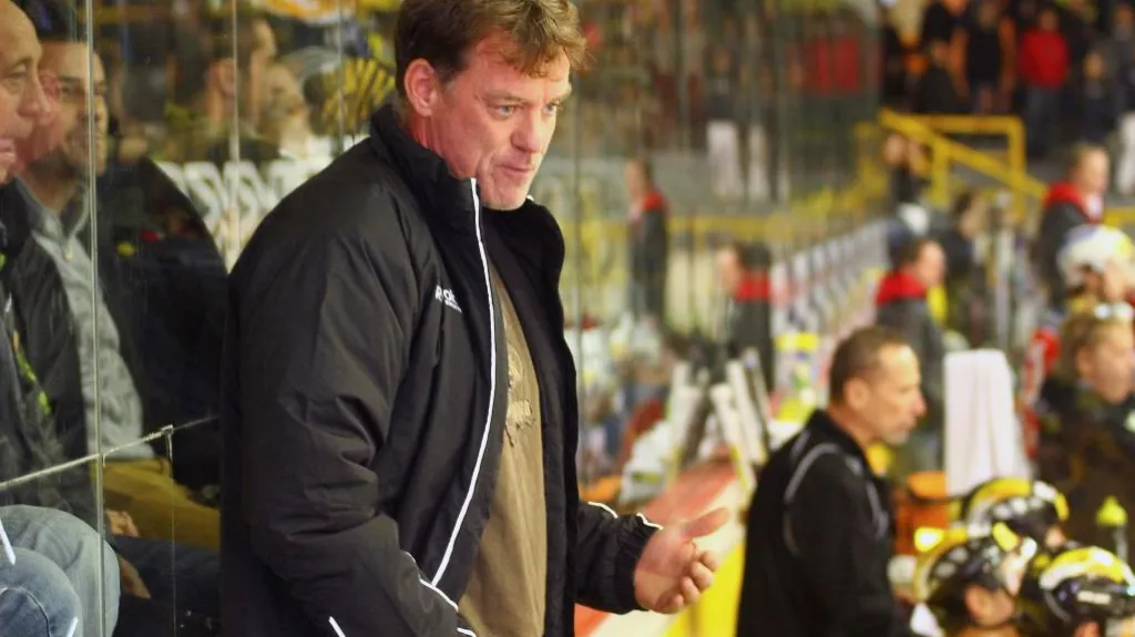 Radim Rulík na střídačce Litvínova