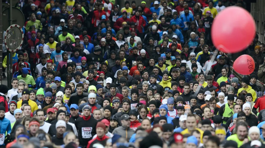 Účastníci Pražského půlmaratonu