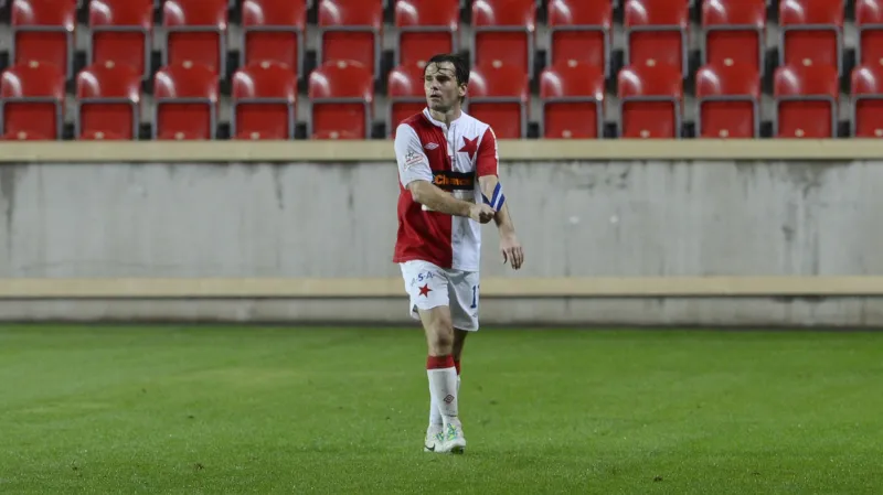 Vyloučený kapitán Slavie Karol Kisel