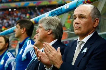 Alejandro Sabella na lavičce Argentiny