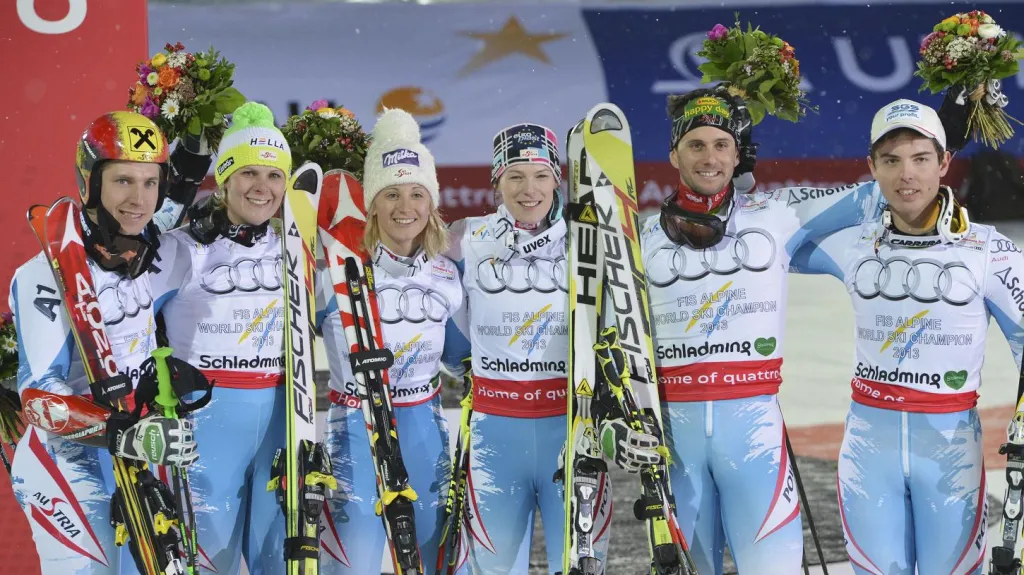 Zlatí rakouští lyžaři