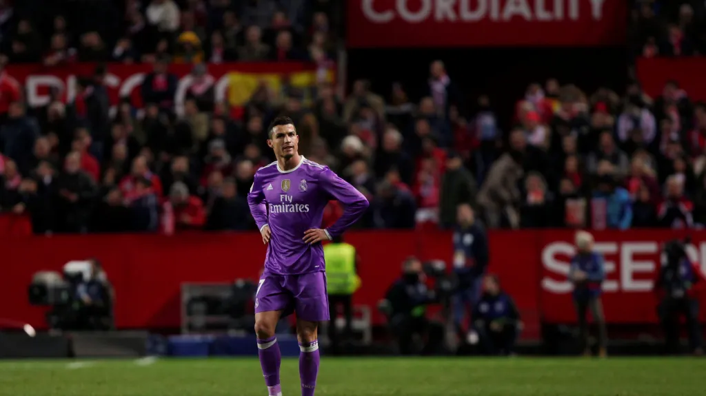 Zklamaný Cristiano Ronaldo