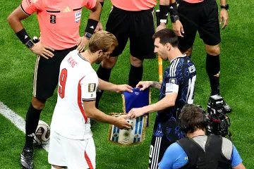 Harry Kane a Lionel Messi