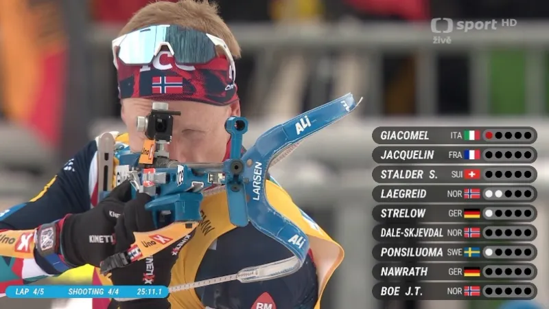 Sestřih stíhačky biatlonistů SP v Ruhpoldingu