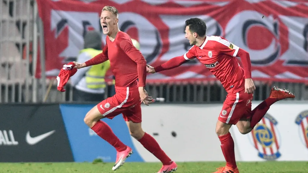 Brňěnský Michal Škoda slaví branku