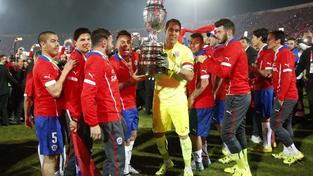 Slavící fotbalisté Chile
