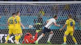 Gól v utkání Ukrajina - Anglie: Kane - 0:3 (50. min.)