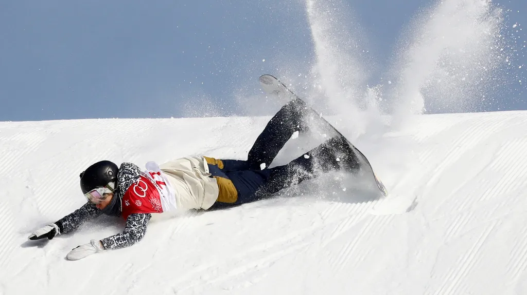 Pád Kateřiny Vojáčkové v soutěži Big Air