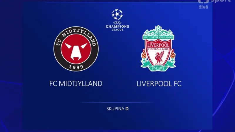 Sestřih utkání Midtjylland - Liverpool