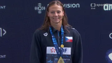 Medailový ceremoniál s Barborou Seemanovou