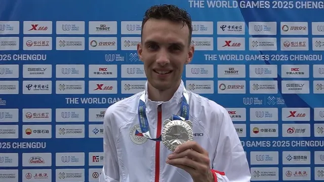 Křivda vybojoval stříbro