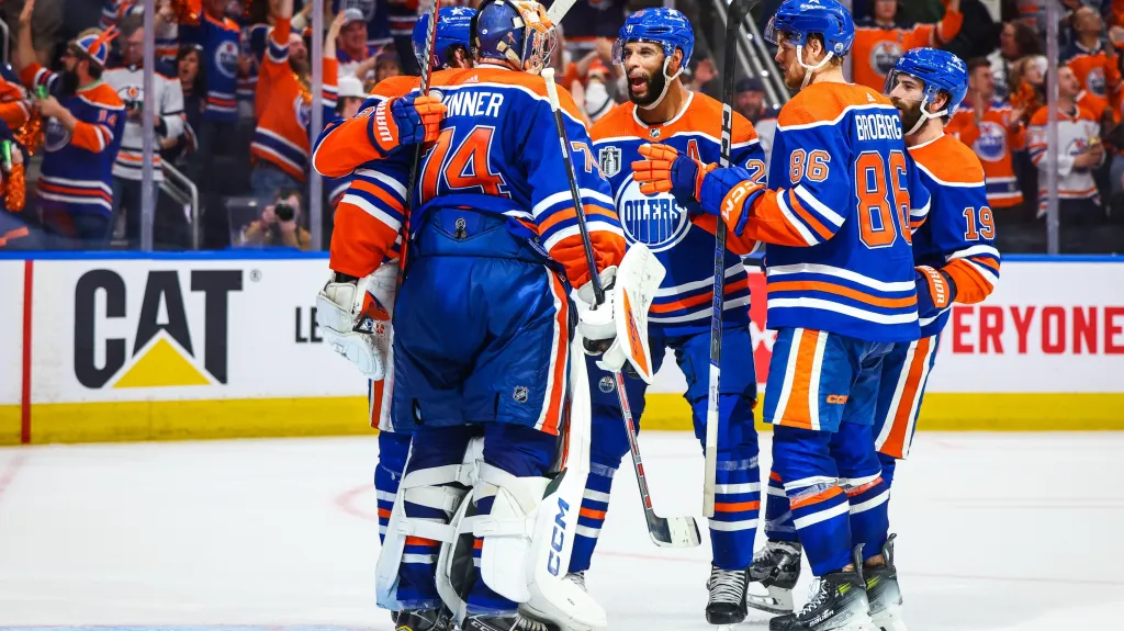 Radost hokejistů Edmontonu