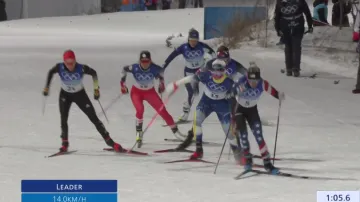 Čtvrtfinále sprintu s Kateřinou Janatovou