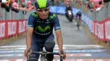 Nairo Quintana v cíli ani neslavil