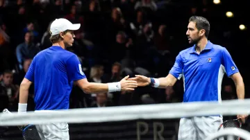 Tomáš Berdych s Marinem Čiličem