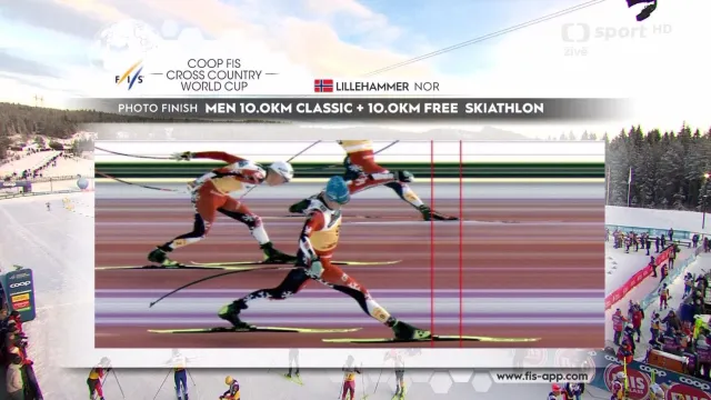 Závěr skiatlonu mužů v Lillehammeru