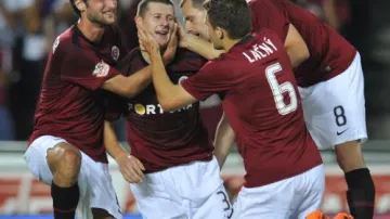 Fotbalisté pražské Sparty