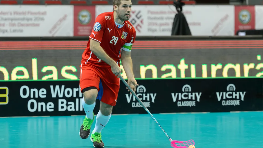 Český florbalista Jan Jelínek