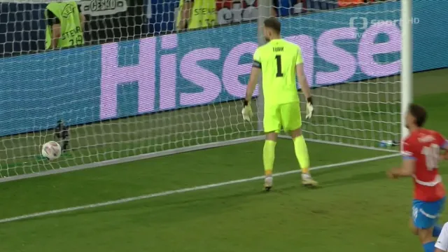 Gól v utkání Slovinsko – Česko: Sejk – 0:2 (59. min.)