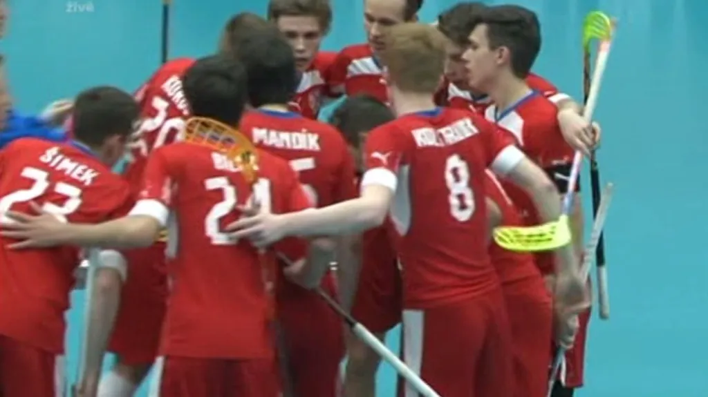 Sestřih utkání juniorských florbalistů Česko - Norsko