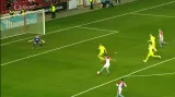 Gól v utkání Slavia - Karviná: Hušbauer - 4:0 (58. min.)