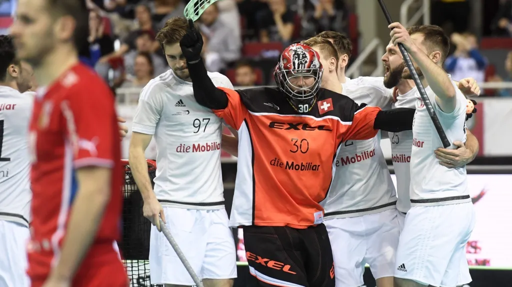 Radost švýcarských florbalistů