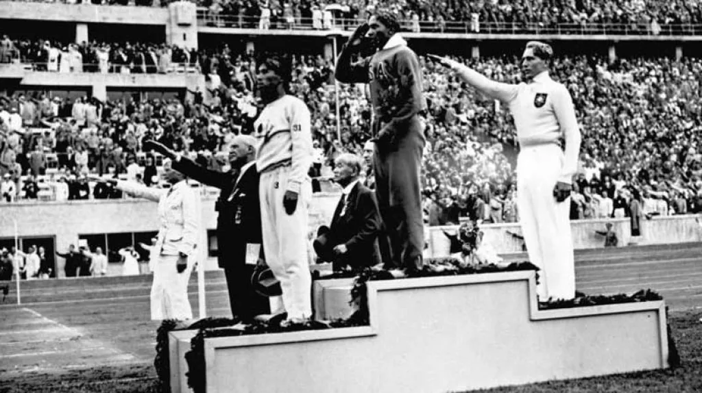Jesse Owens na olympiádě v Berlíně