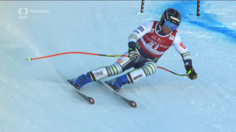 Vítězná jízda Martina Čatera ve sjezdu ve Val d'Isère