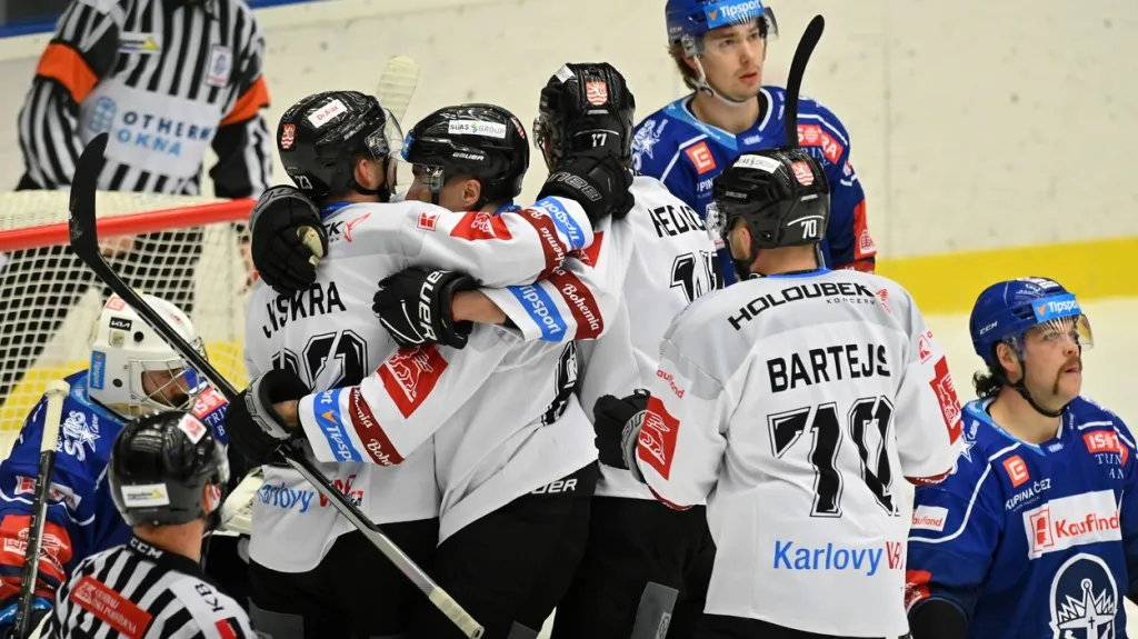Radost hráčů Karlových Varů proti Kladnu