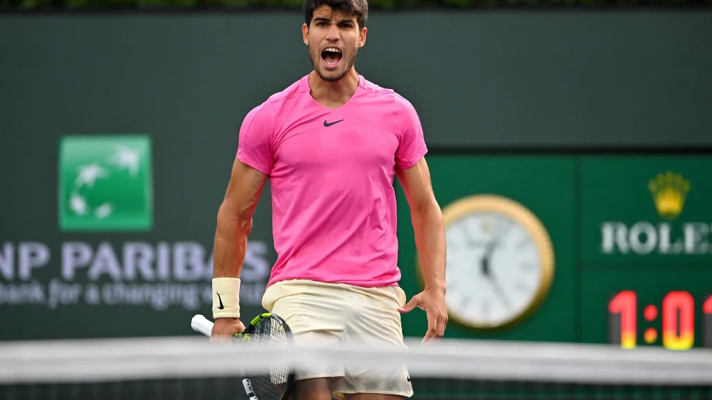 Carlos Alcaraz na turnaji ATP v Indian Wells