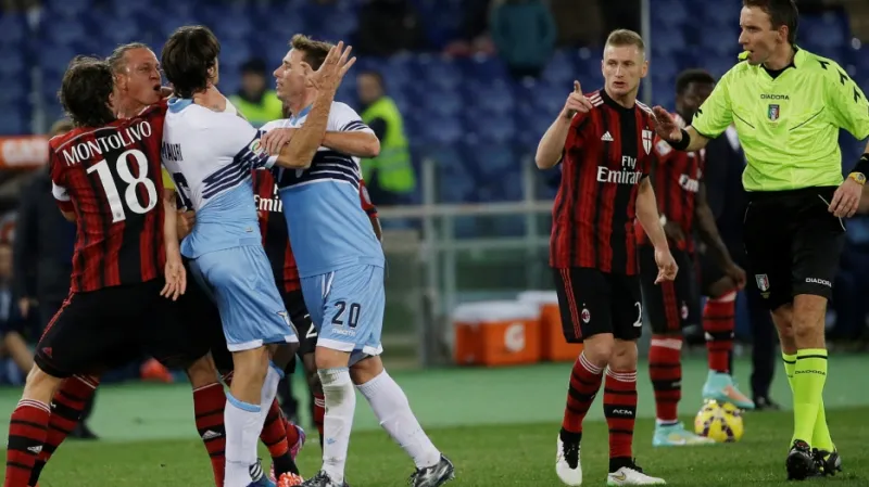 Utkání Lazio Řím - AC Milán
