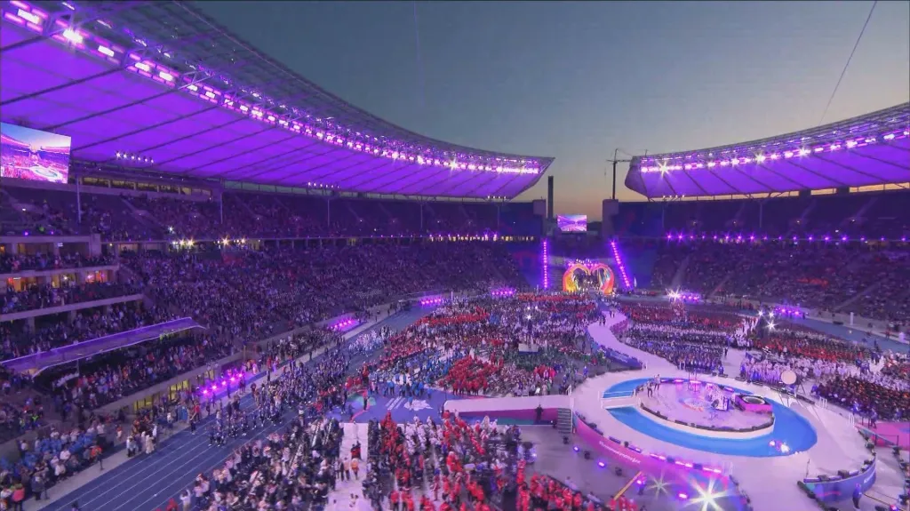 Slavnostní zahájení speciální olympiády v Berlíně
