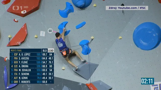 Ondra evropskou olympijskou kvalifikaci nevyužil, postoupil Roberts