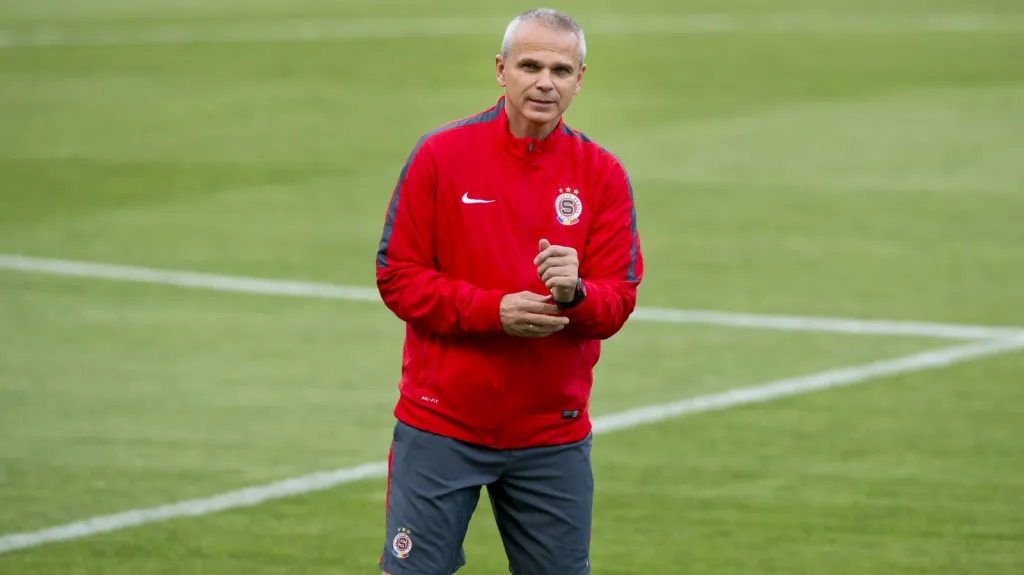 Vítězslav Lavička na tréninku Sparty