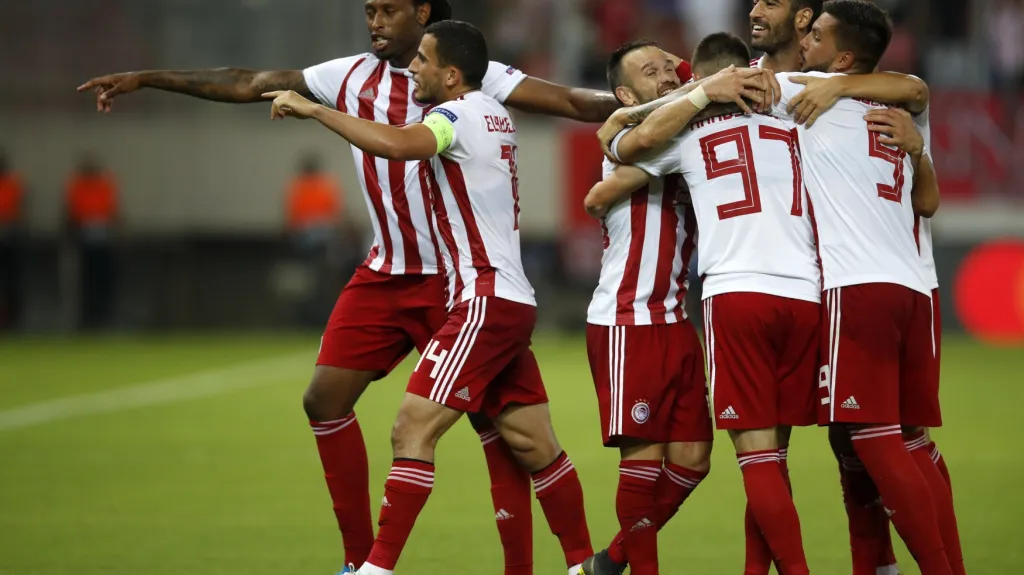 Radost hráčů Olympiakosu