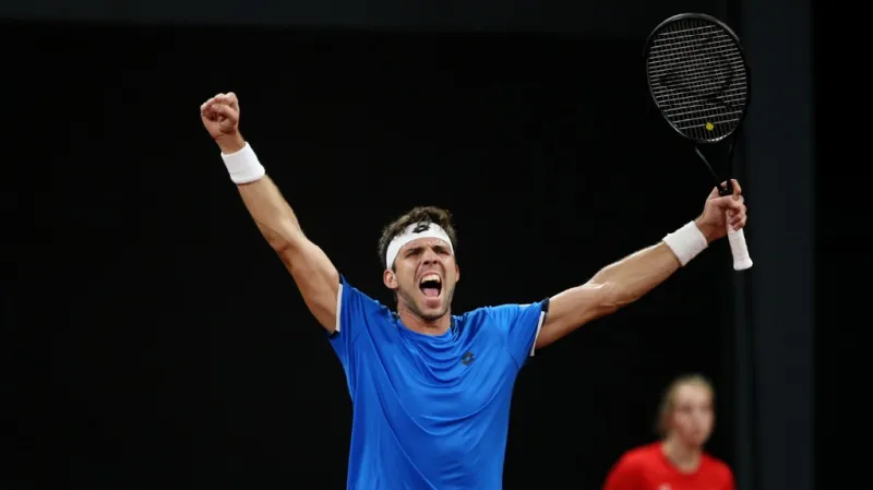 Radost Jiřího Veselého v baráži Davis Cupu