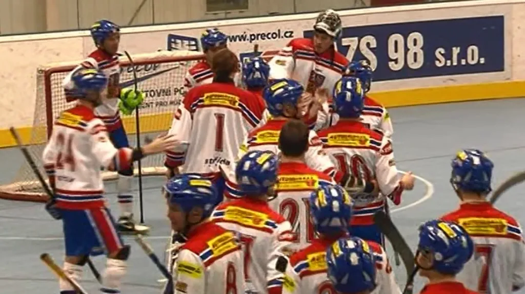 Čeští hokejbalisté zdolali v přípravě Slovensko i podruhé