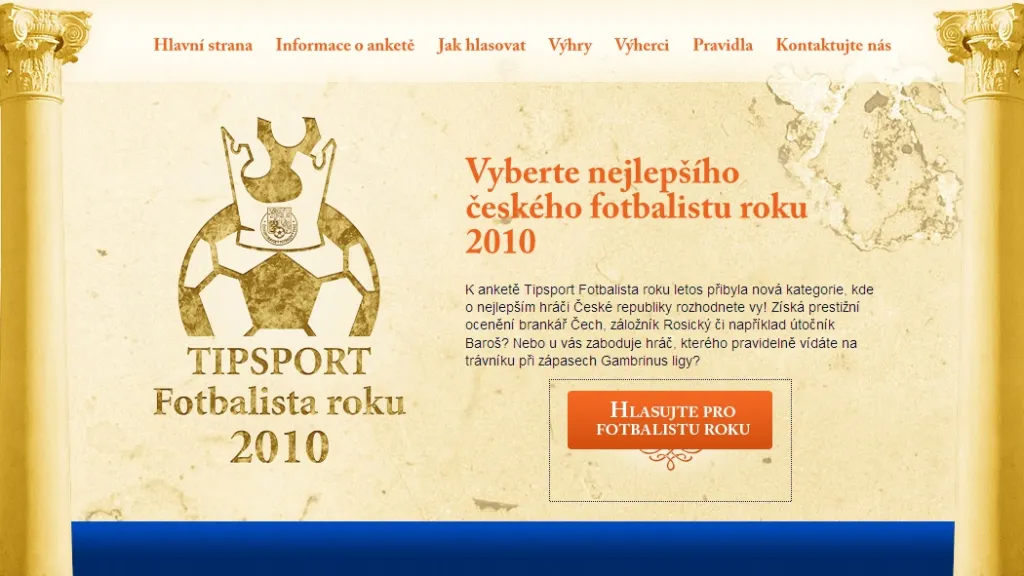 Webová anketa Fotbalista roku 2010