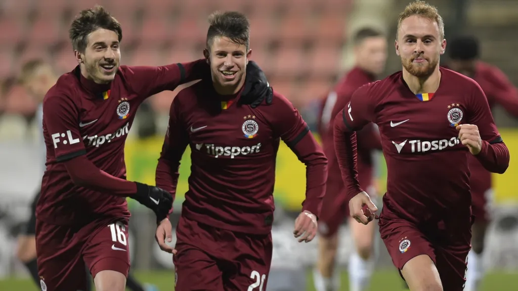 Radost fotbalistů Sparty