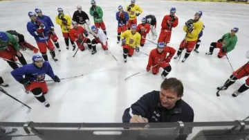 Alois Hadamczik vede reprezentační trénink