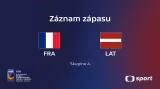 Záznam utkání Francie – Lotyšsko