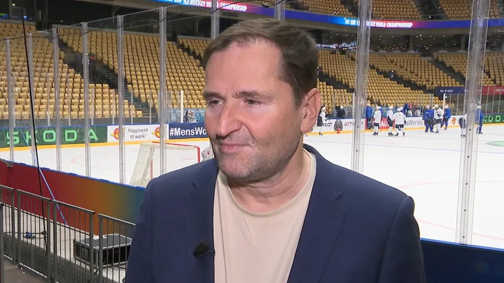 Robert Záruba v hale v Herningu