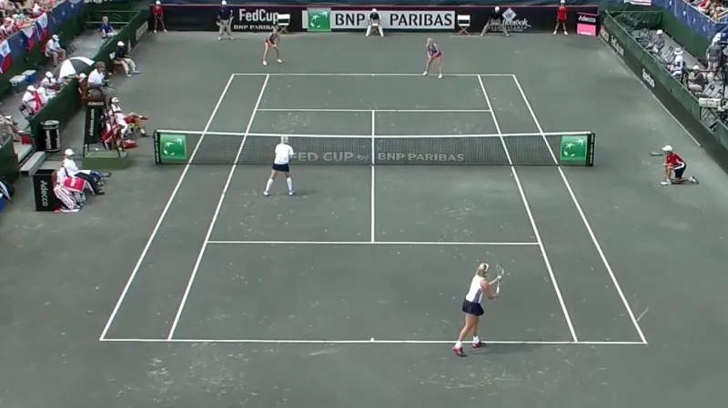 Sestřih rozhodující čtyřhry USA–Česko