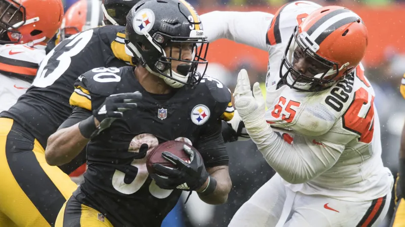 James Conner v utkání proti Clevelandu