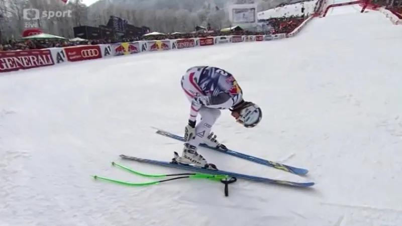 Jízda třech nejlepších v Kitzbühelu - Miller, Svindal a Reichelt