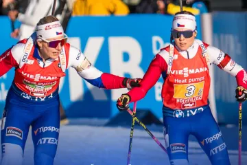 Štafeta českých biatlonistek