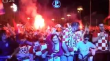 Chorvatští fanoušci mohutně slavili postup do finále světového šampionátu