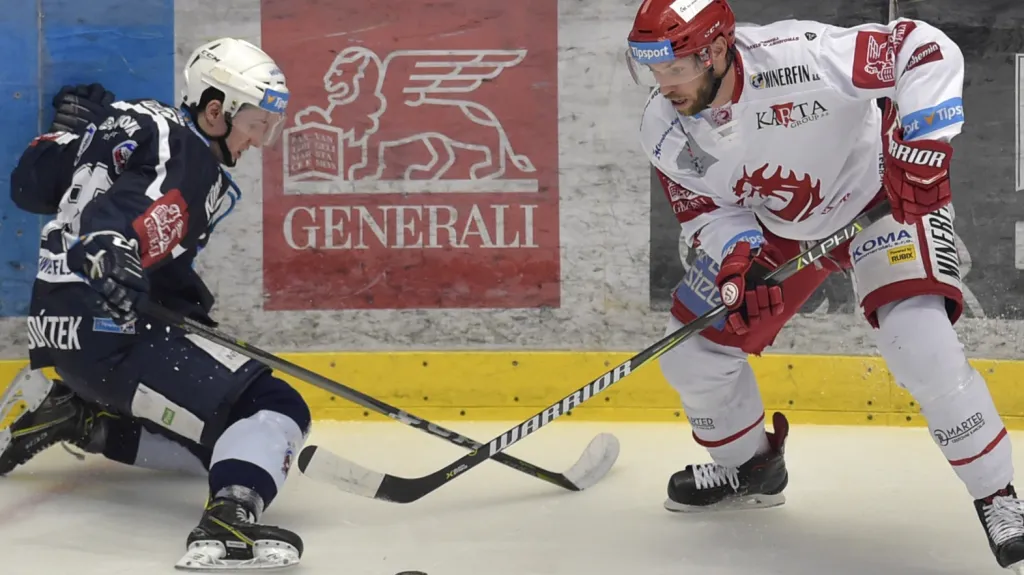 Třinec - Plzeň, Petr Kodýtek a Vladimír Svačina