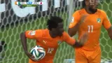 Gól v utkání Pobřeží slonoviny - Japonsko: Bony - 1:1 (64. min.)