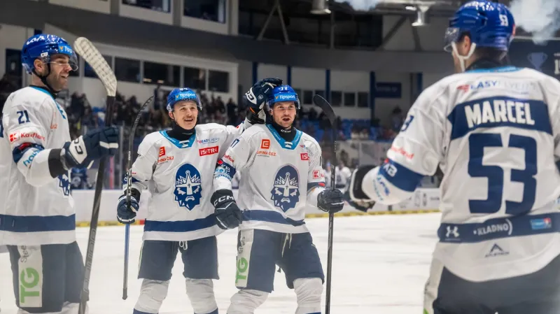 Radost hokejistů Kladna